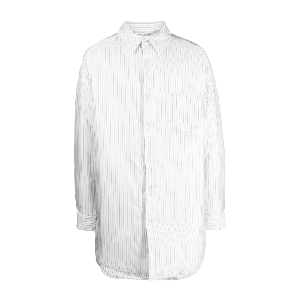Maison Margiela Damen Weiß - Es Langarmhemd - Blouses & Shirts - Xs