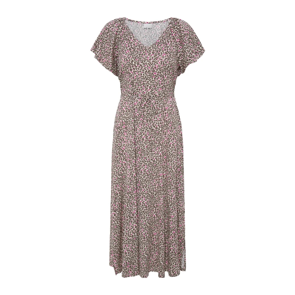 Ichi Damen Beige Kleid Ihaya Dr8 - Bild 4