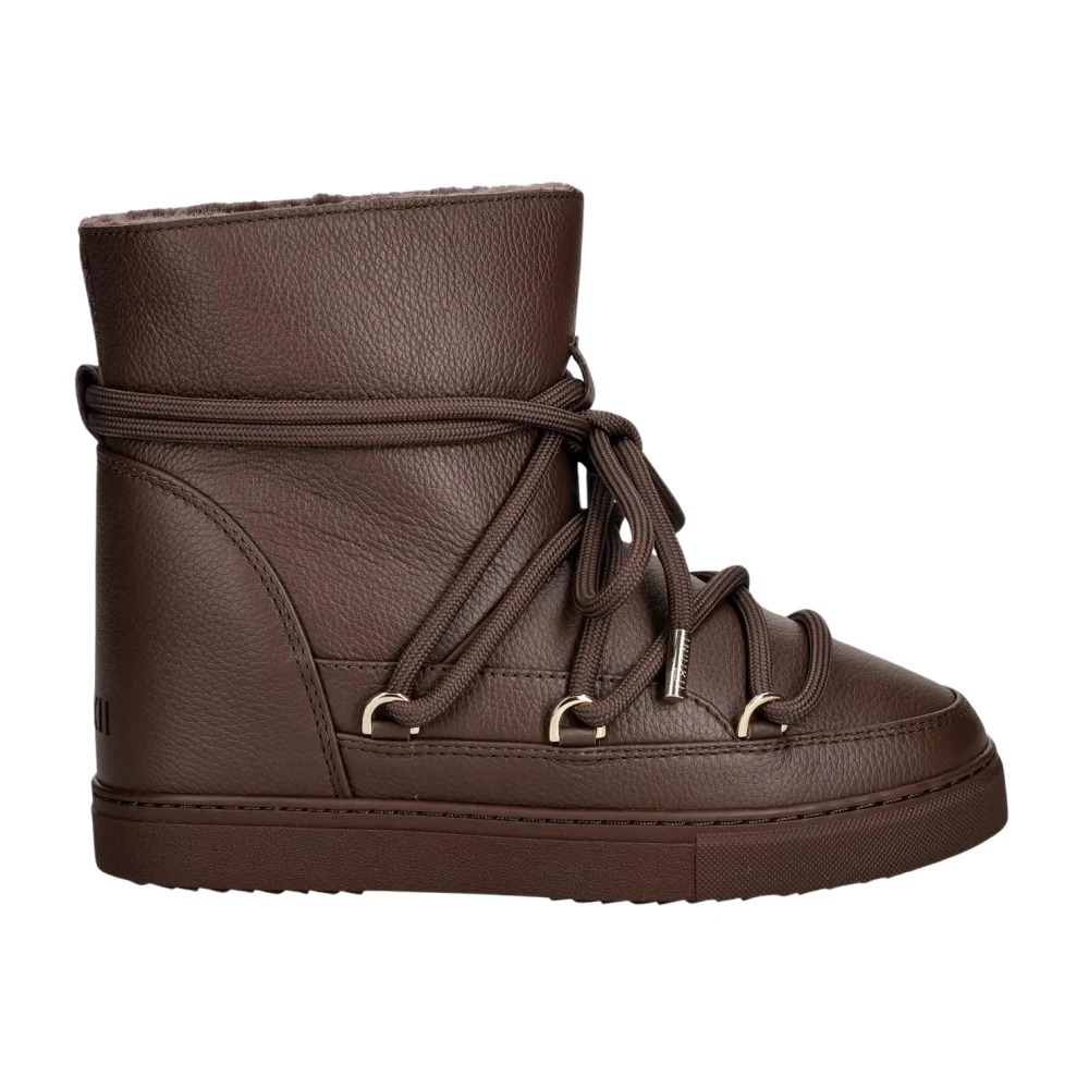 Inuikii Damen Dunkelbraun Schneeschuhe Full Leather Wedge 1001.004.0092.152 - Bild 2