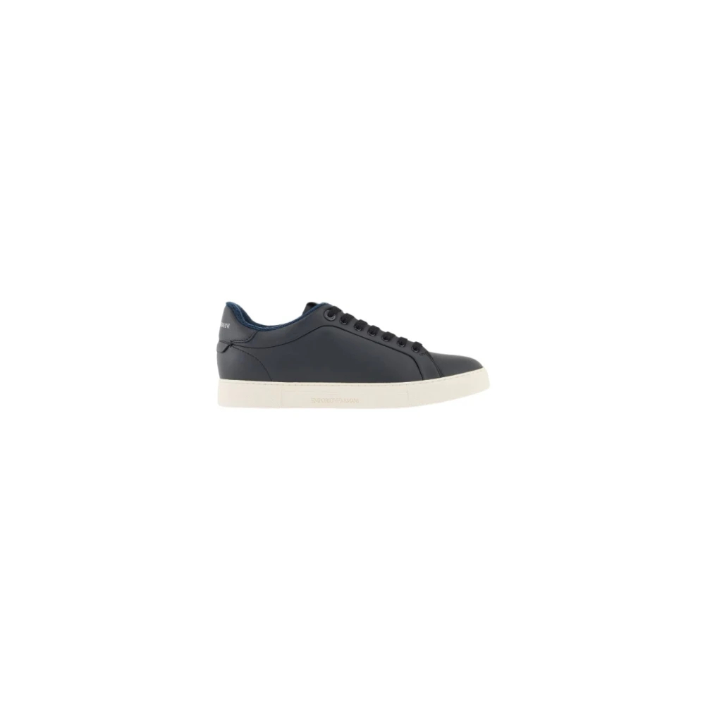 Emporio Armani Herren Blau - Einfache Sneakers - Shoes - 40 Eu