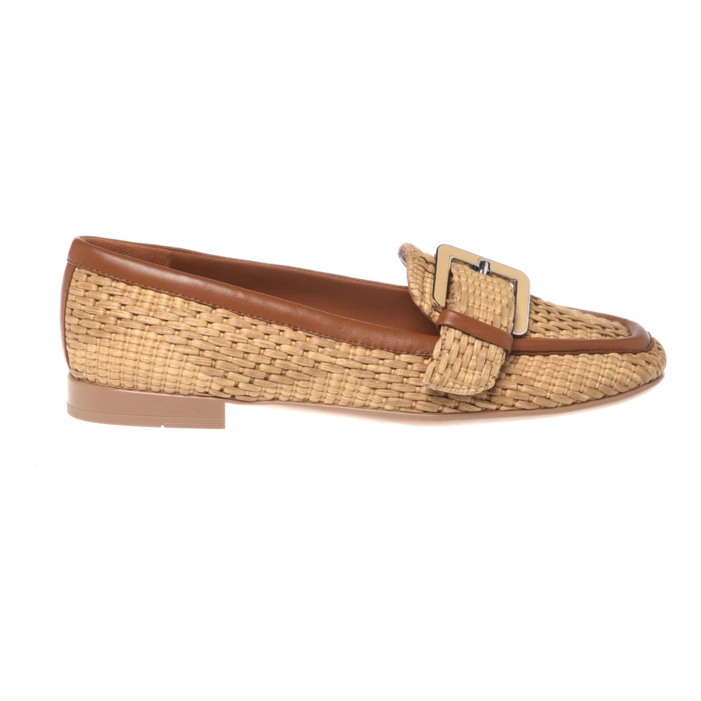 Baldinini Damen Braun - Raffia Loafer - Shoes - 40 Eu