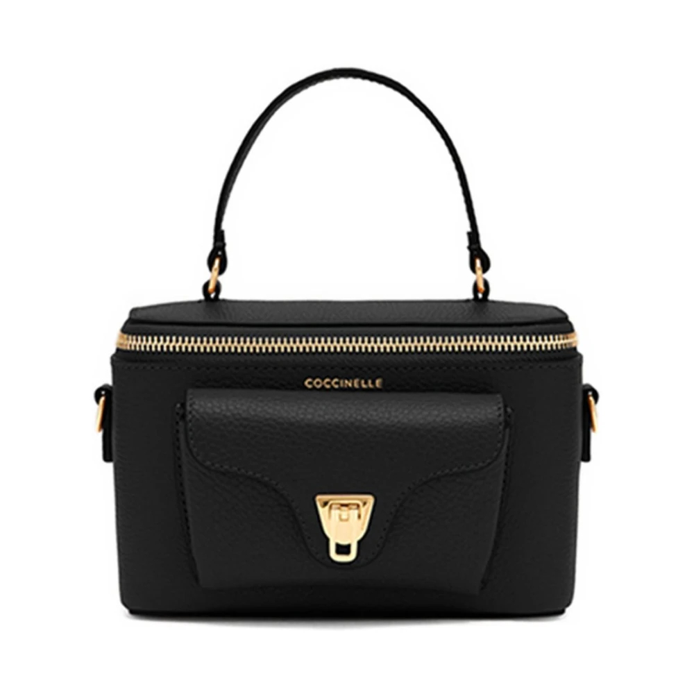 Coccinelle - Schwarze Leder-Damentasche Beat Generation - Bags - Damen - Schwarzk - One Size - Bild 9