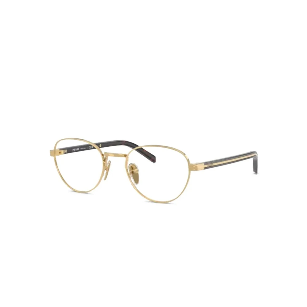 Prada Damen Gold Pr B53v 5Ak1o1 Optische Fassungen Metall Rund Normal - Bild 3