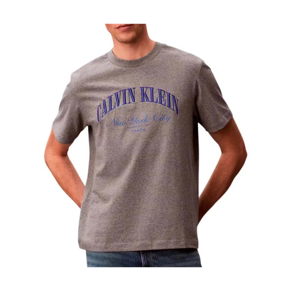 VAN GRAAF Calvin Klein Jeans Herren Grau T-Shirt Baumwolle Groß - Bild 3