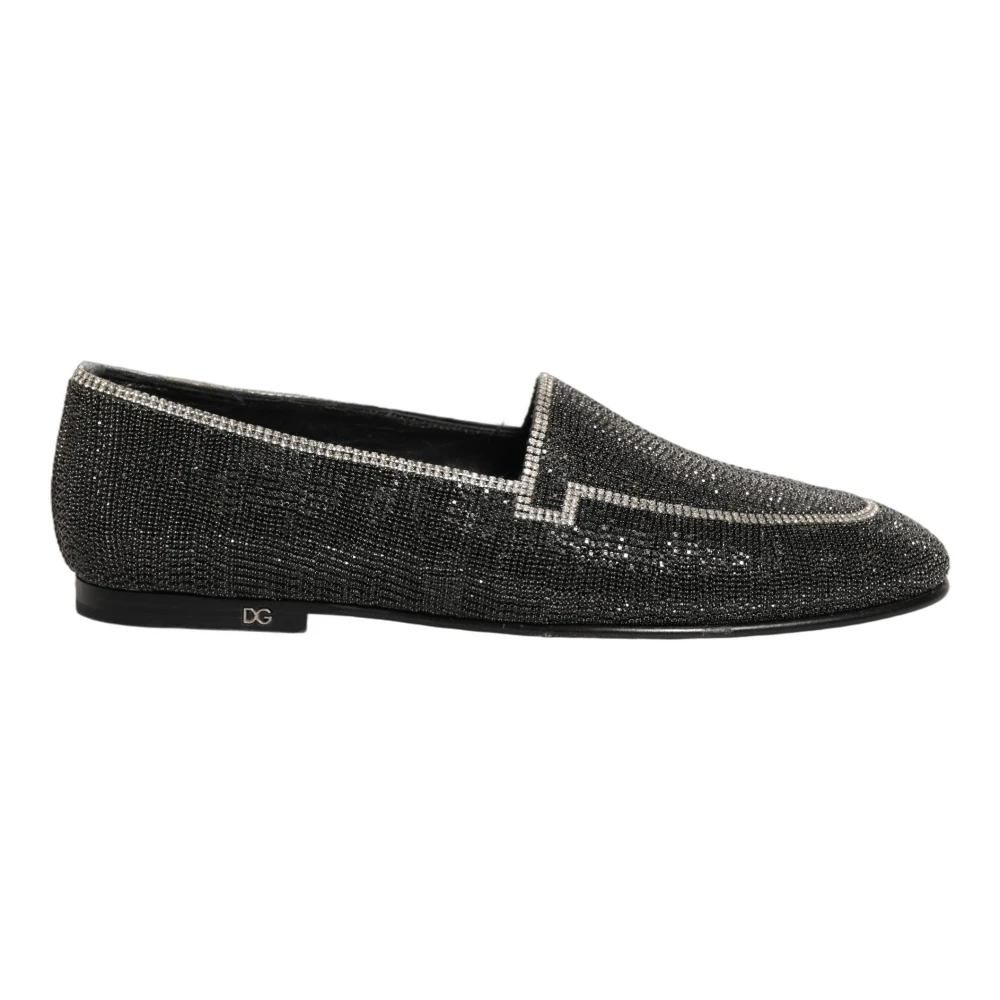 Dolce & Gabbana Herren Schwarz - Loafers Dress Schuhe - Shoes - K - 42 Eu