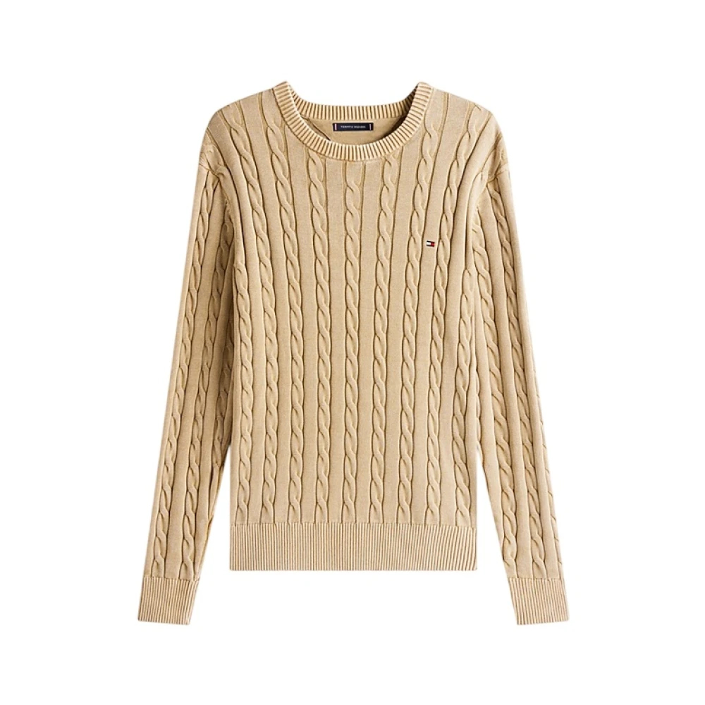 Tommy Hilfiger Pullover Cable Sandalwood Beige Größe XL - Bild 5