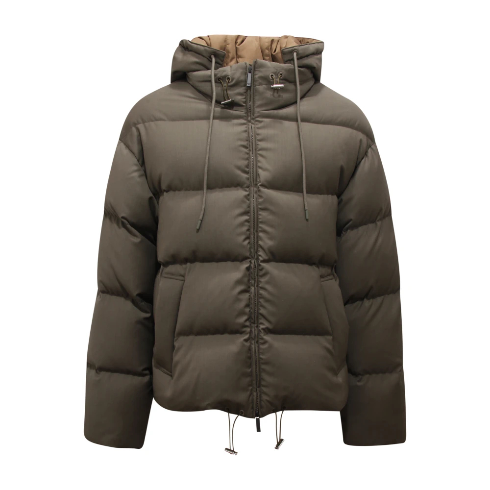 Armani Herren Grün - Emporio Daunenjacke Aus Wolle - Jackets - L