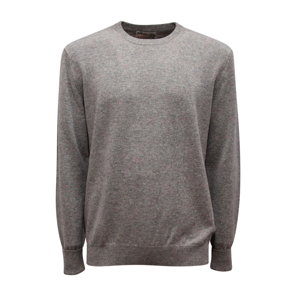 Ballantyne Herren Grau - Kaschmir Pullover Melange - Knitwear - S