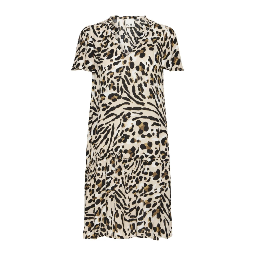 Ichi Damen Marron Kleid Marrakech Aop 18 - Bild 5