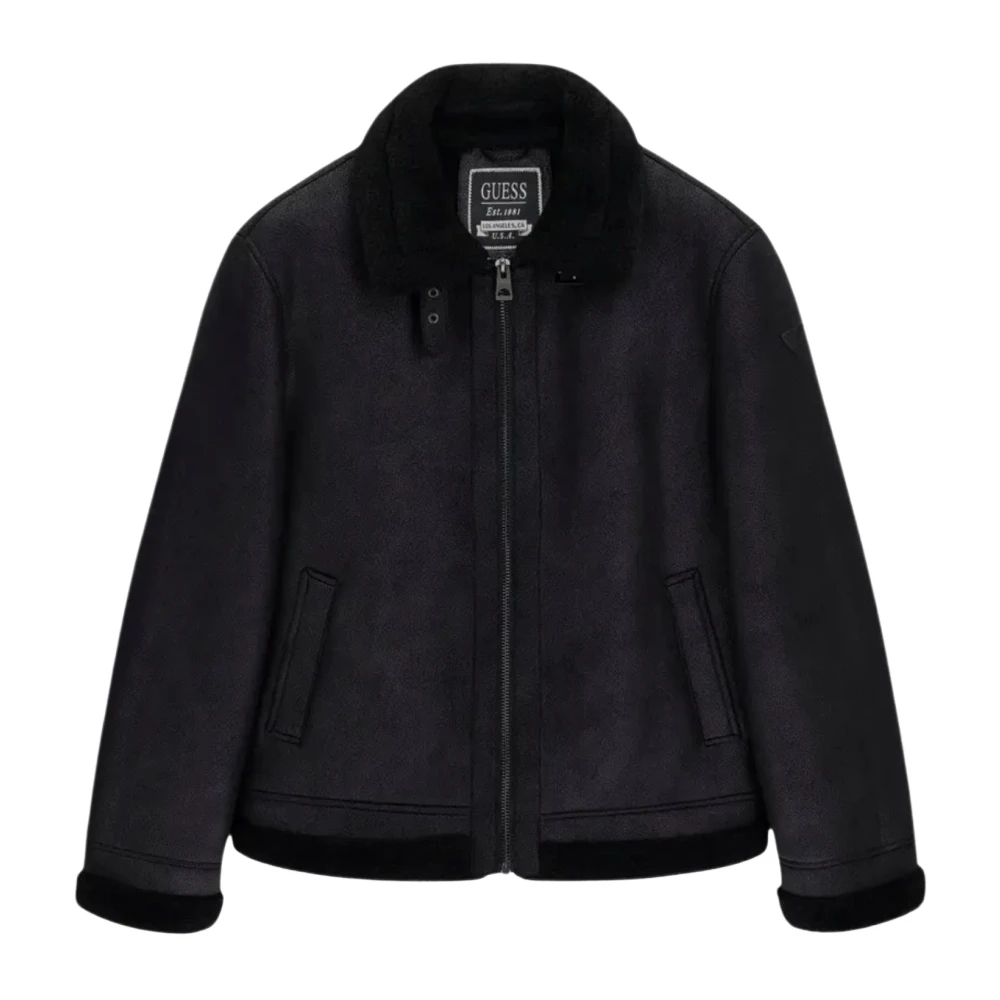 Guess Noir Veste Shearling - Bild 4