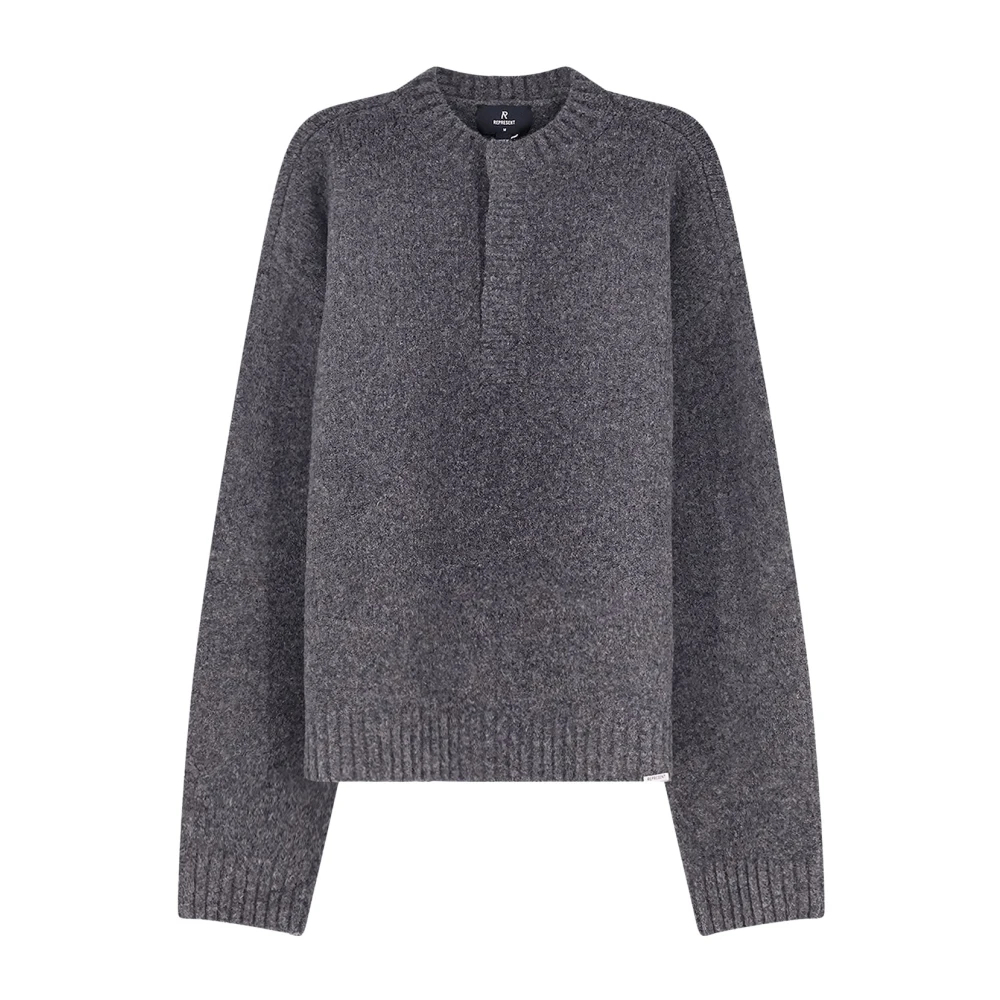 Represent - Rundhals-Strickpullover - Knitwear - Herren - Grau - M