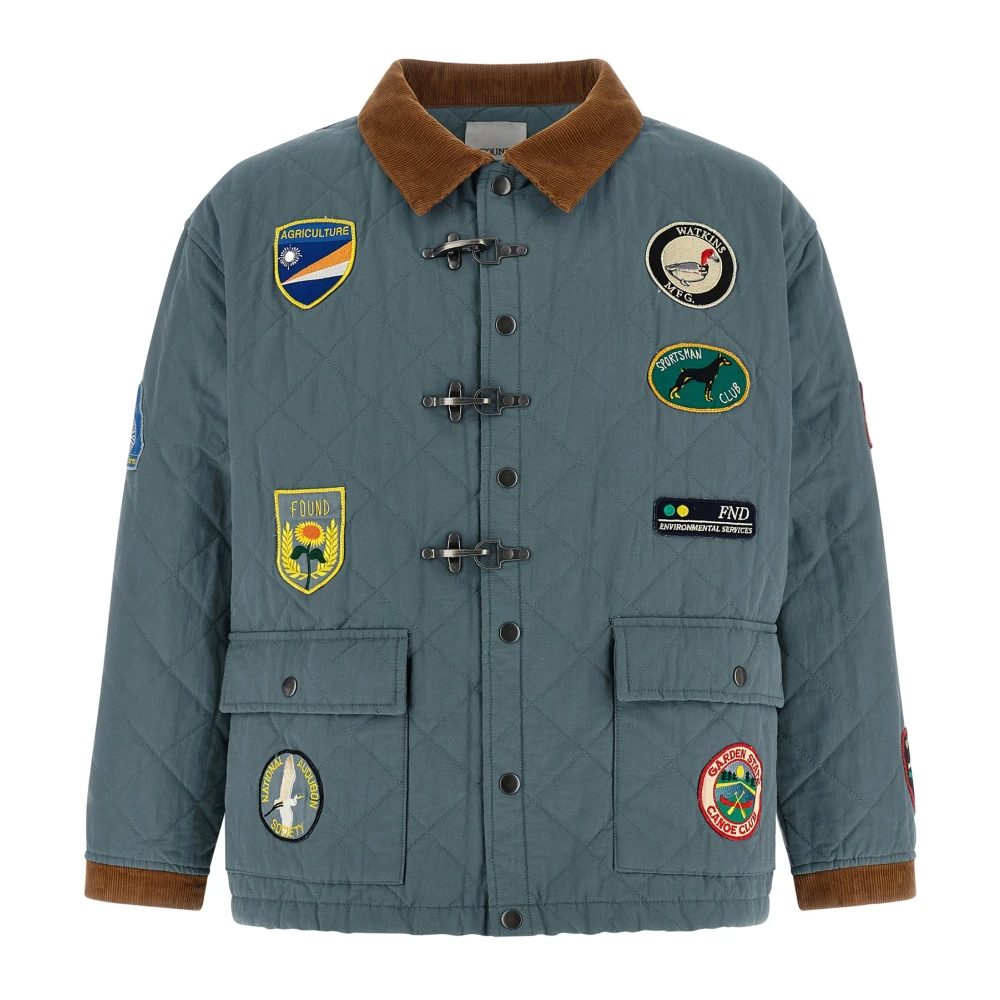 Found Herren Blau - Farmstead Quilt Patch Jacke - Jackets - Xl
