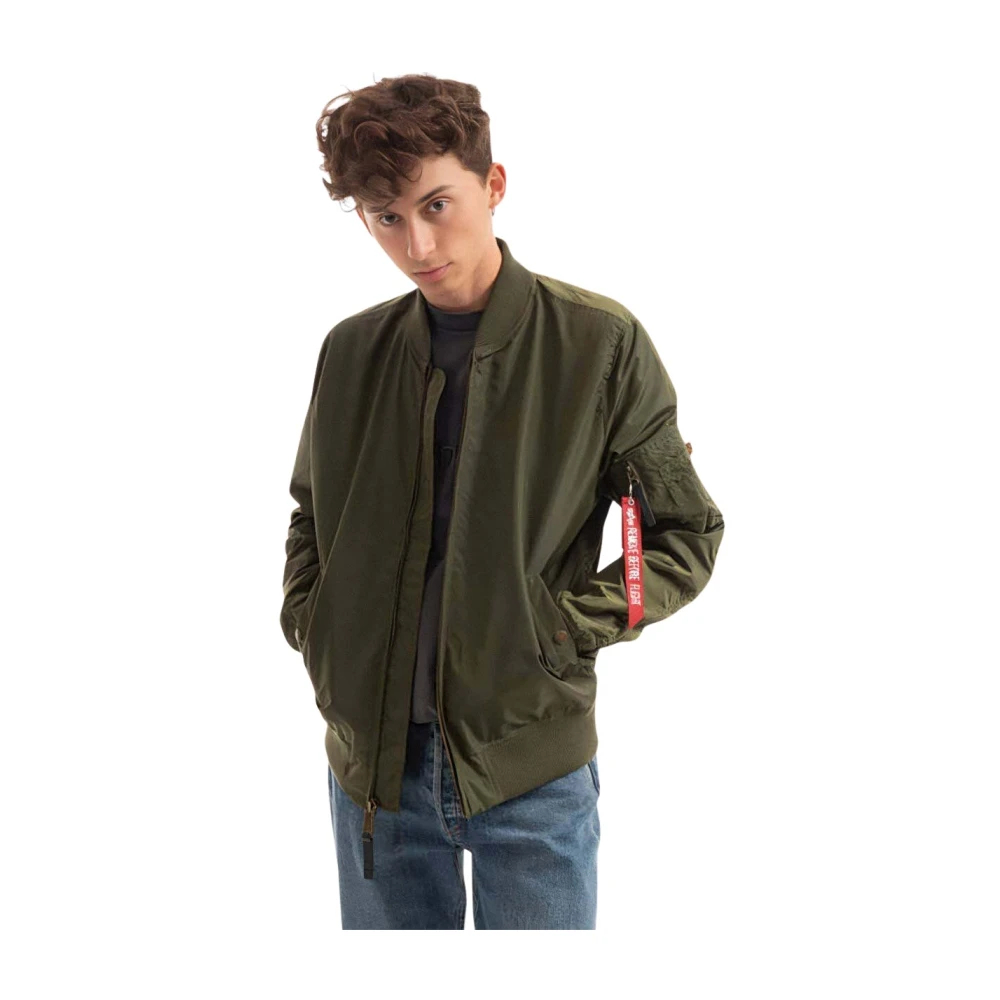 Alpha Industries Herren Dunkelgrün Bomberjacke "Ma-1 Tt Light Slim" erhältlich in Größe M/S von Baur - Bild 5