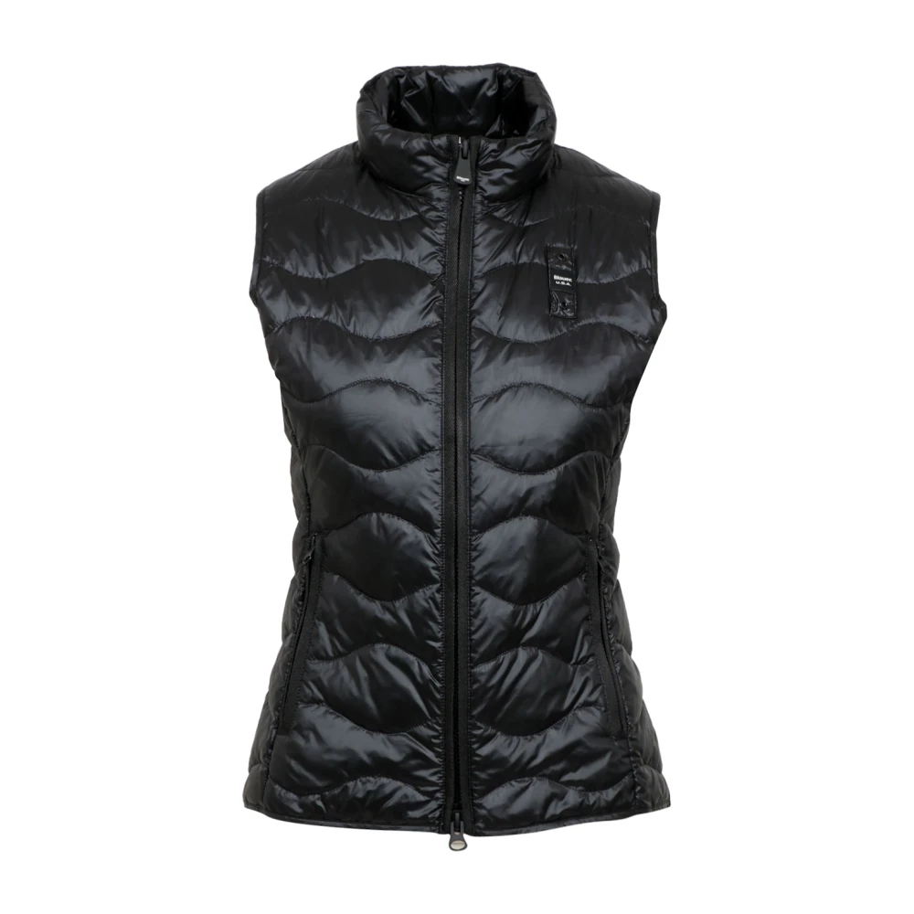 Blauer Damen Schwarz - Karo-Muster Wasserabweisende Jacke - Jackets - K - Xs