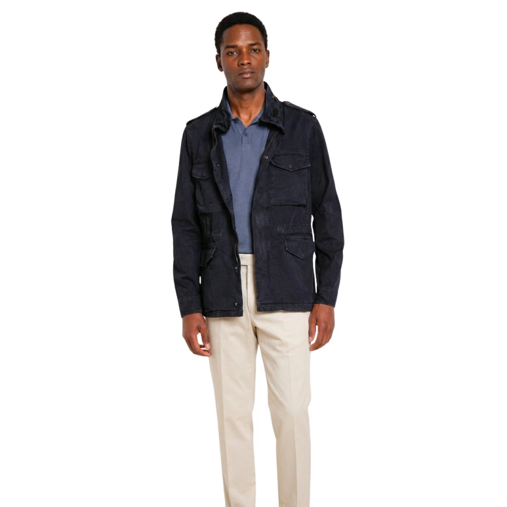 Mason's Herren Blau - Field Jacket M74 - Jackets - S