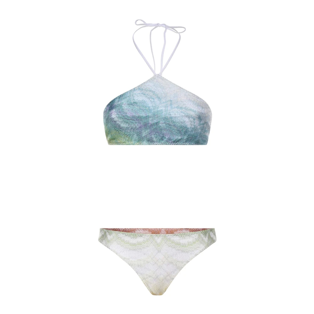 Missoni Damen Multicolor - Schattierter Lamé-Viskose-Bikini - Swimwear - Mehrfarbig -S