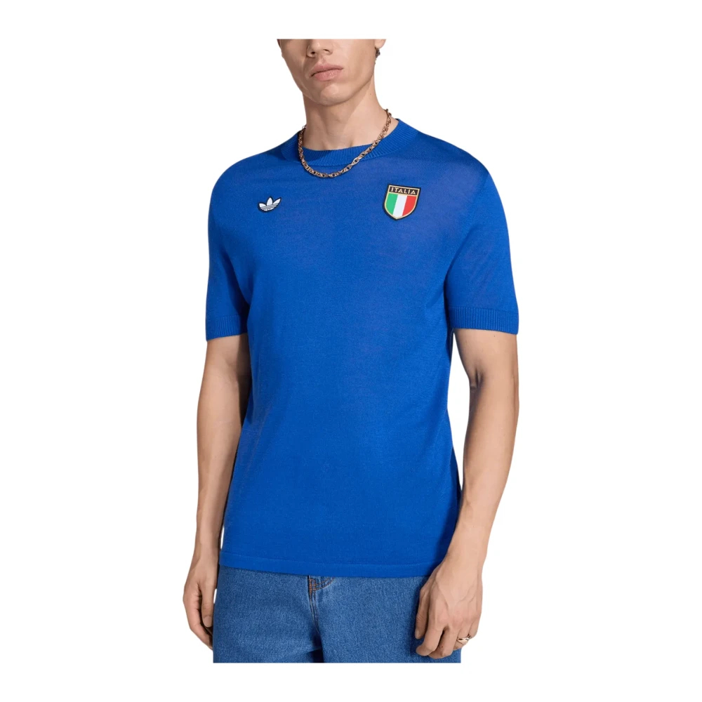 Adidas Performance Herren Blau Fußballtrikot "Italien 70S Trikot" Gr. L, (Royal ), Trikots, L, Obermaterial: 60% Wolle, 40% Lyocell, Fußballtr... - Image 5