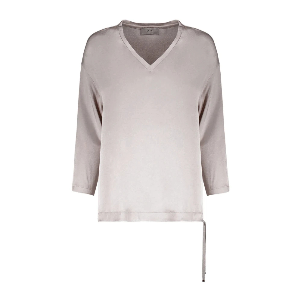 Herno Damen Grau - V-Neck Top - Tops - M