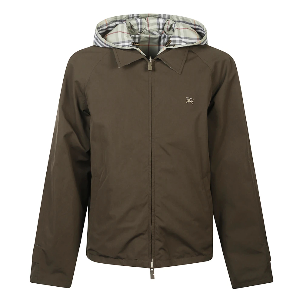Burberry Herren Grün - Reversible Check Hooded Jacket - Jackets - L