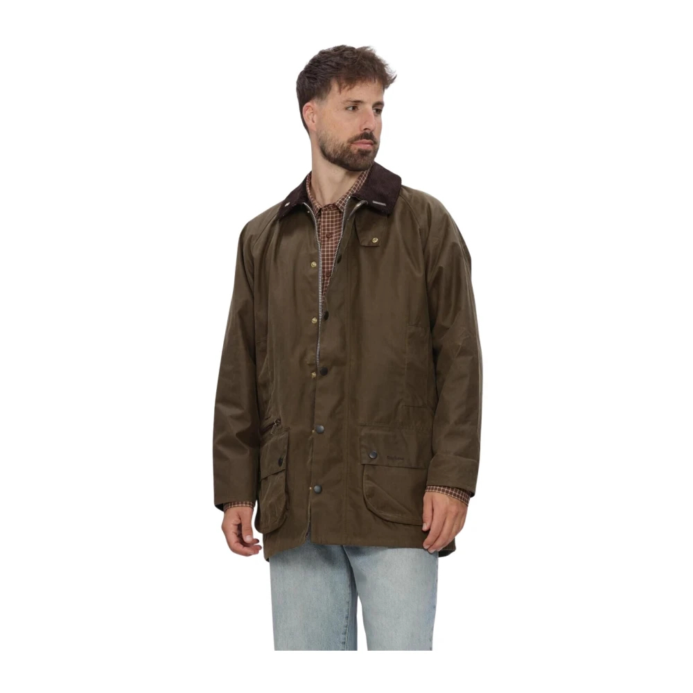 Barbour Herren Braun Jacke Baumwolle Unifarben - Bild 4