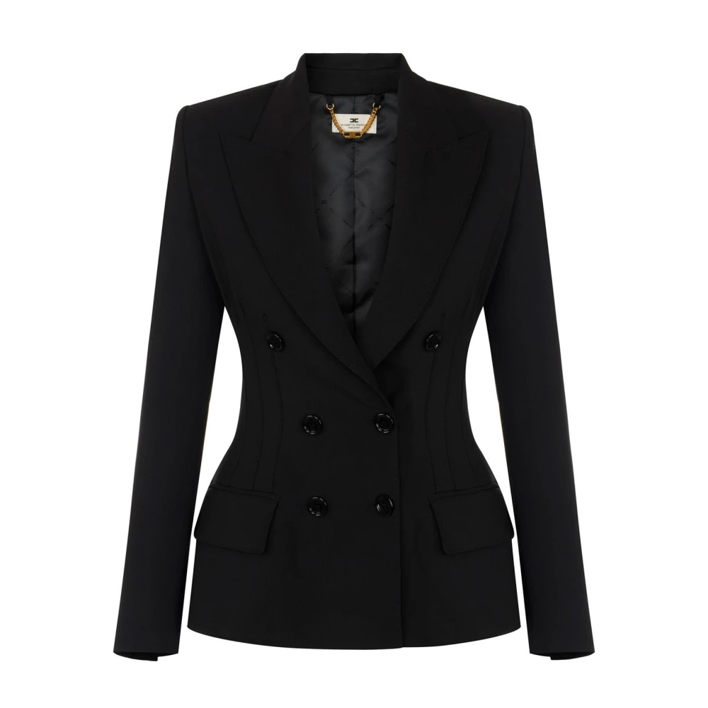 Elisabetta Franchi , Damen, Jacken, Schwarzk, S - Bild 6