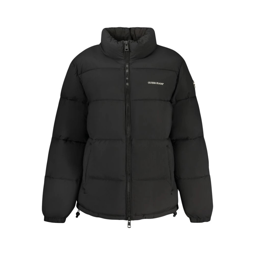 Guess, Damen, Winterjacken, Jeans Nero Polyester Woman Jacket, Schwarz, (S) - Bild 5