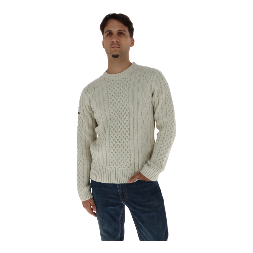 Superdry Herren Weiß Pullover Unifarben - Bild 4