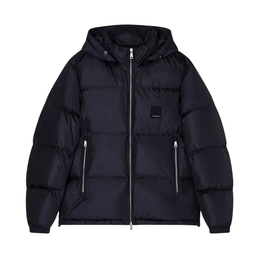 Armani Exchange - Stadtdaunenjacke Mit Kapuze - Jackets - Herren - Schwarzk - Xl - Bild 10