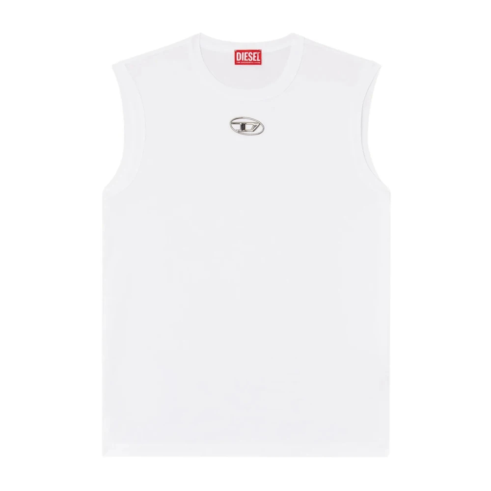 Diesel Herren Weiß - Ärmelloses Top T-Bisco-Od - Tops - L