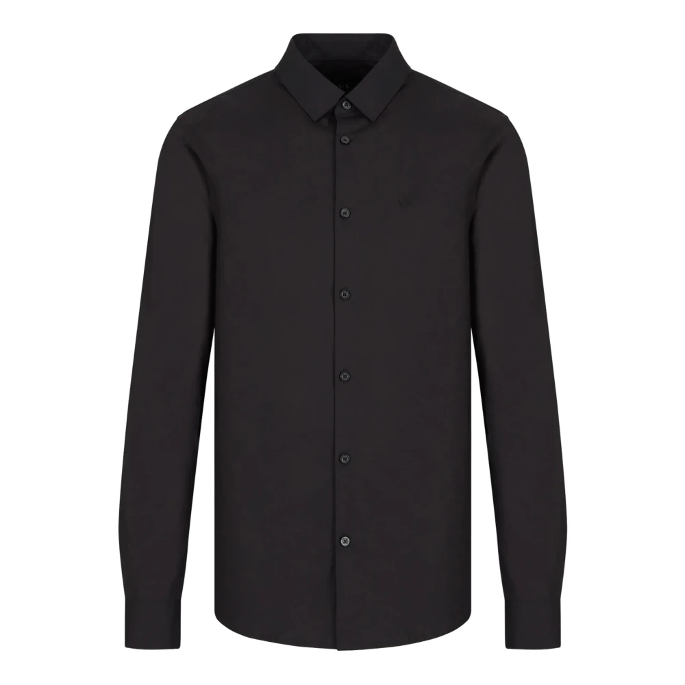 Armani Exchange Herren Schwarz - Hemd - Shirts - K - S