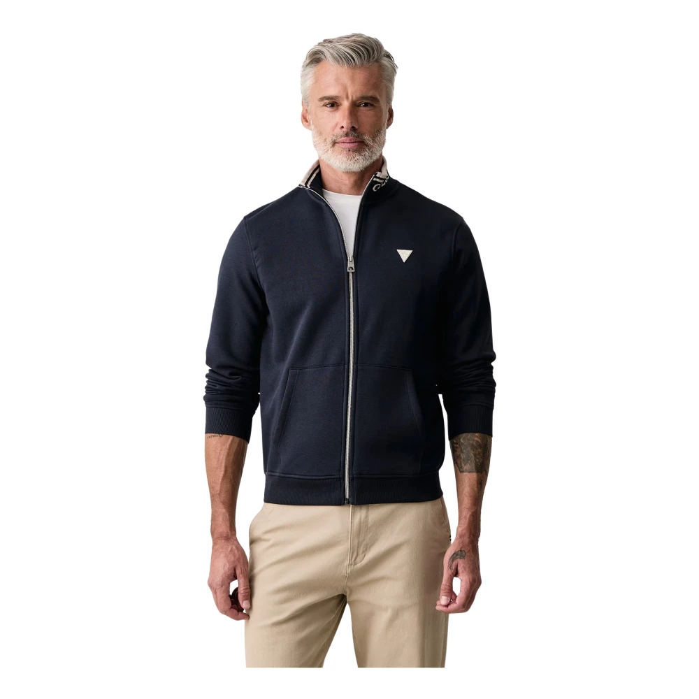 Guess Bleu Sweatshirt Mit Reißverschluss Trucker - Bild 3