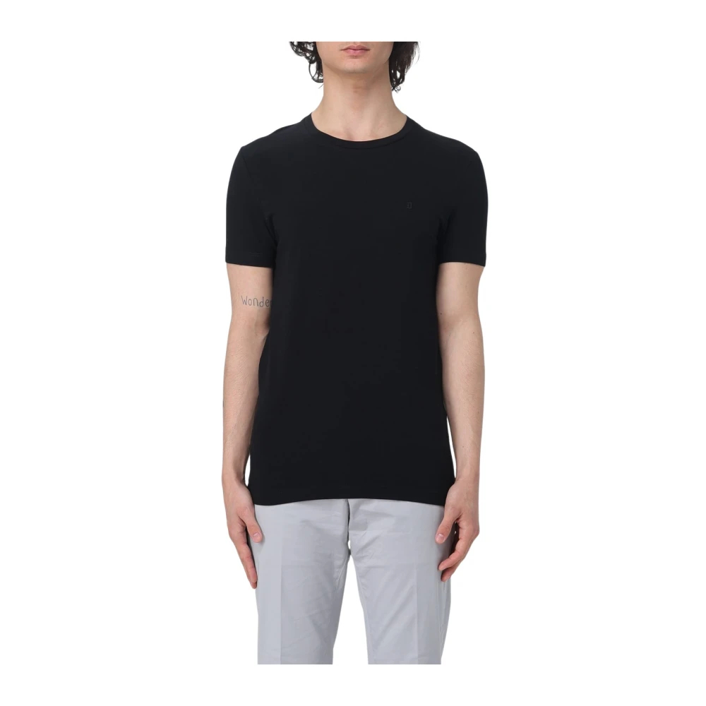 Dondup Herren Schwarz - Klassisches T-Shirt - Tops - K - S