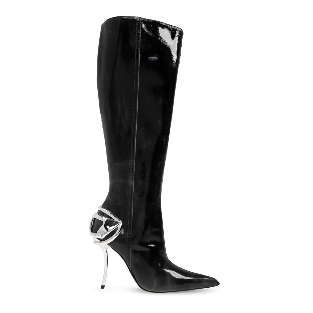 Diesel Damen Schwarz - Hohe Stiefel D-Tenhalf - Shoes - K - 37 Eu