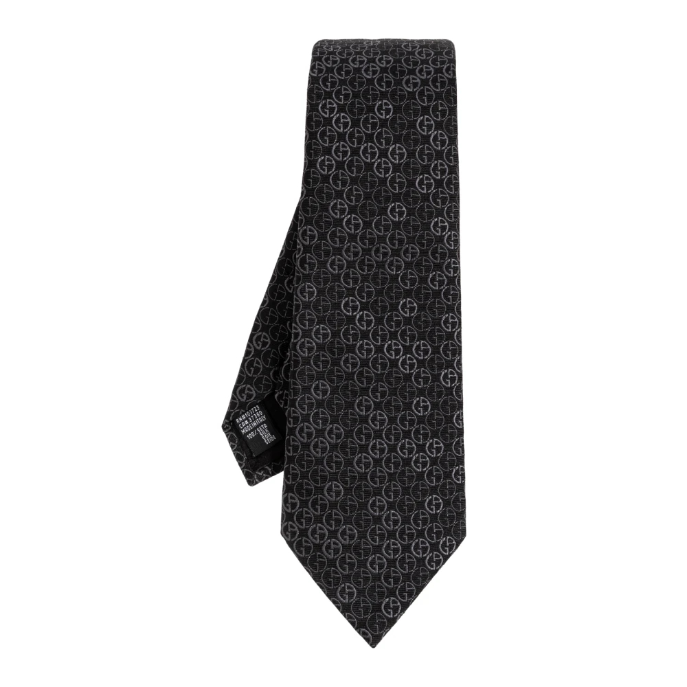 Giorgio Armani Herren Schwarz - Seidenkrawatte - Accessories - K - One Size