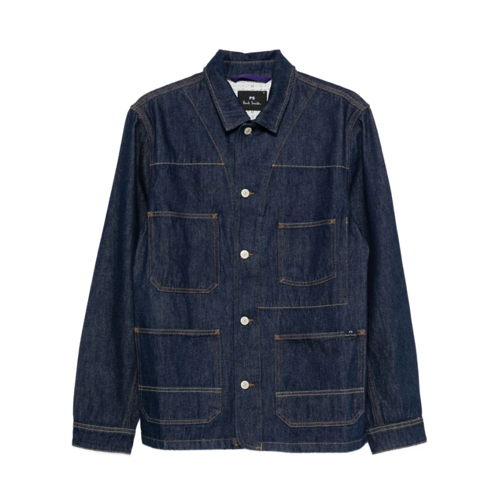 Ps By Paul Smith Herren Blau - Denim Jacket - Jackets - 2XL
