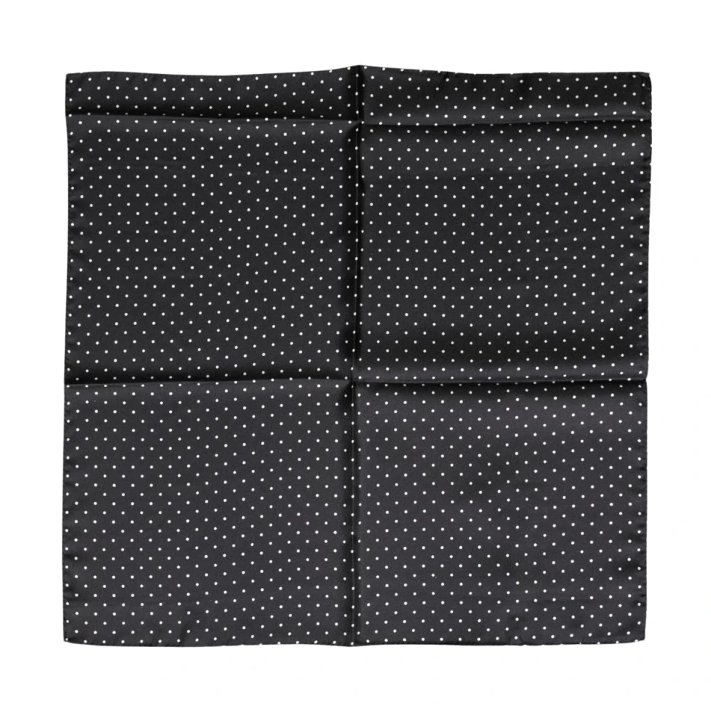 Dolce & Gabbana Damen Schwarz - Polka Dot Seidenfoulard-Tuch Im Carré-Format - Accessories - K - One Size
