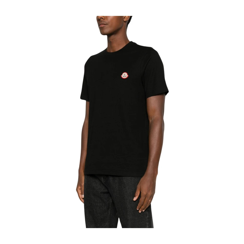 Moncler Logo Cotton Jersey T-Shirt für Men in Black in Size: M - Bild 5