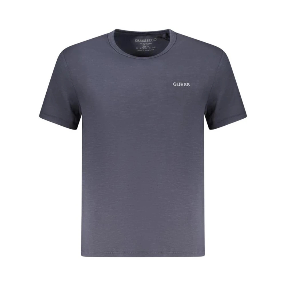 Guess Herren Dunkelblau T-Shirt M6yi24 K3728 Extra Slim Klein - Bild 5