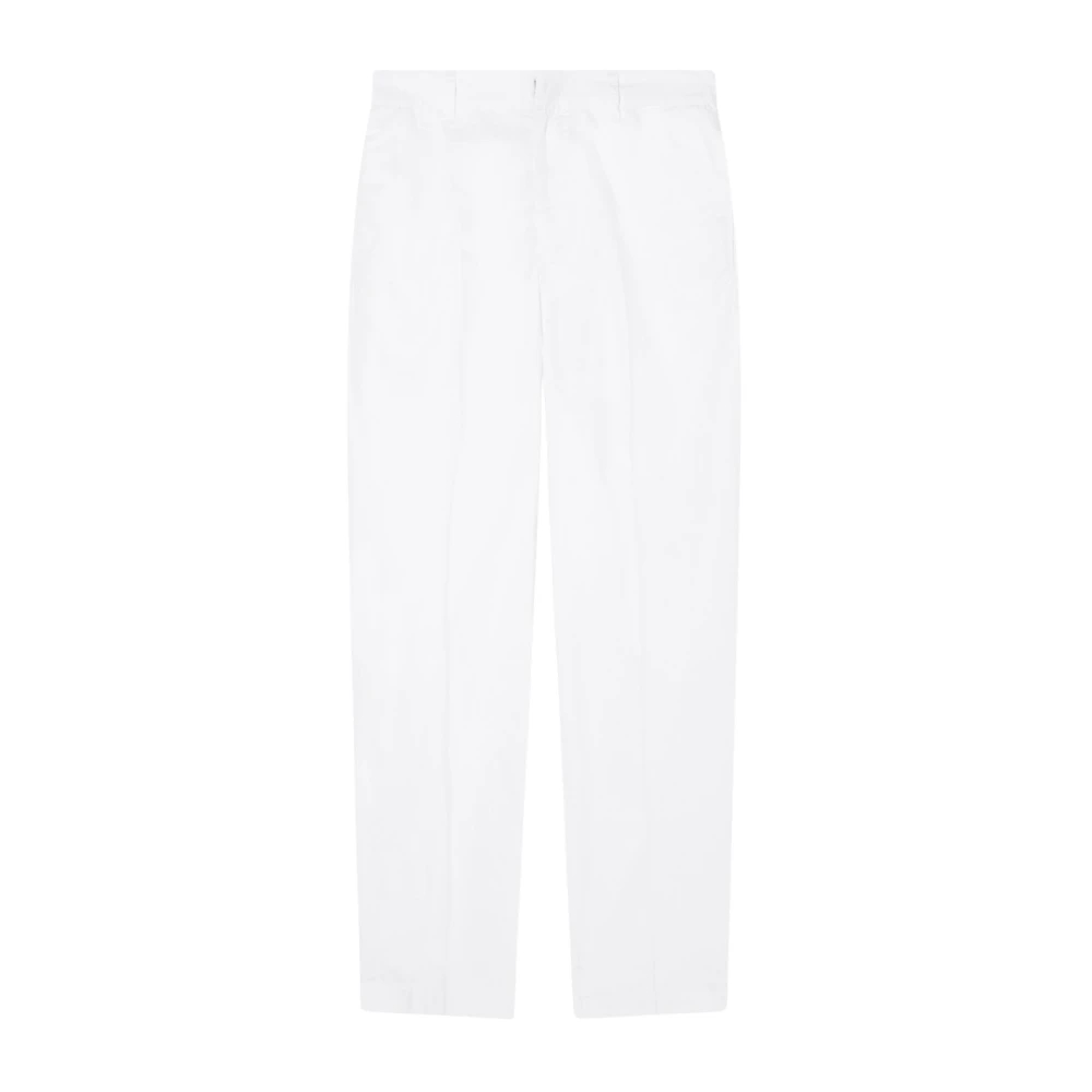 Armani Exchange Herren Weiß - Klassische Twill-Hose Aus Baumwolle Comfort - Trousers - W36
