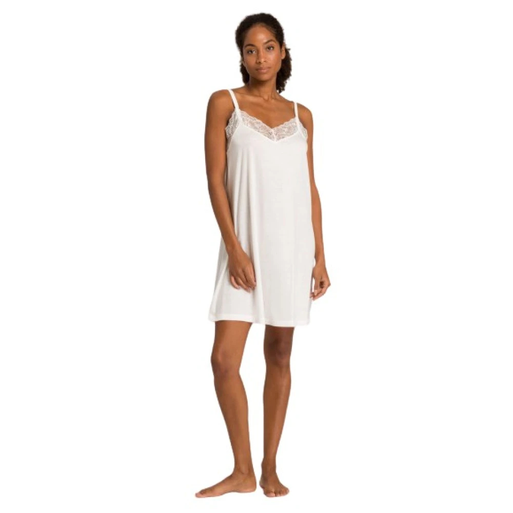Hanro Damen Weiß - Spaghetti Dress 90Cm - Juna Nw - Nightwear & Lounge - M