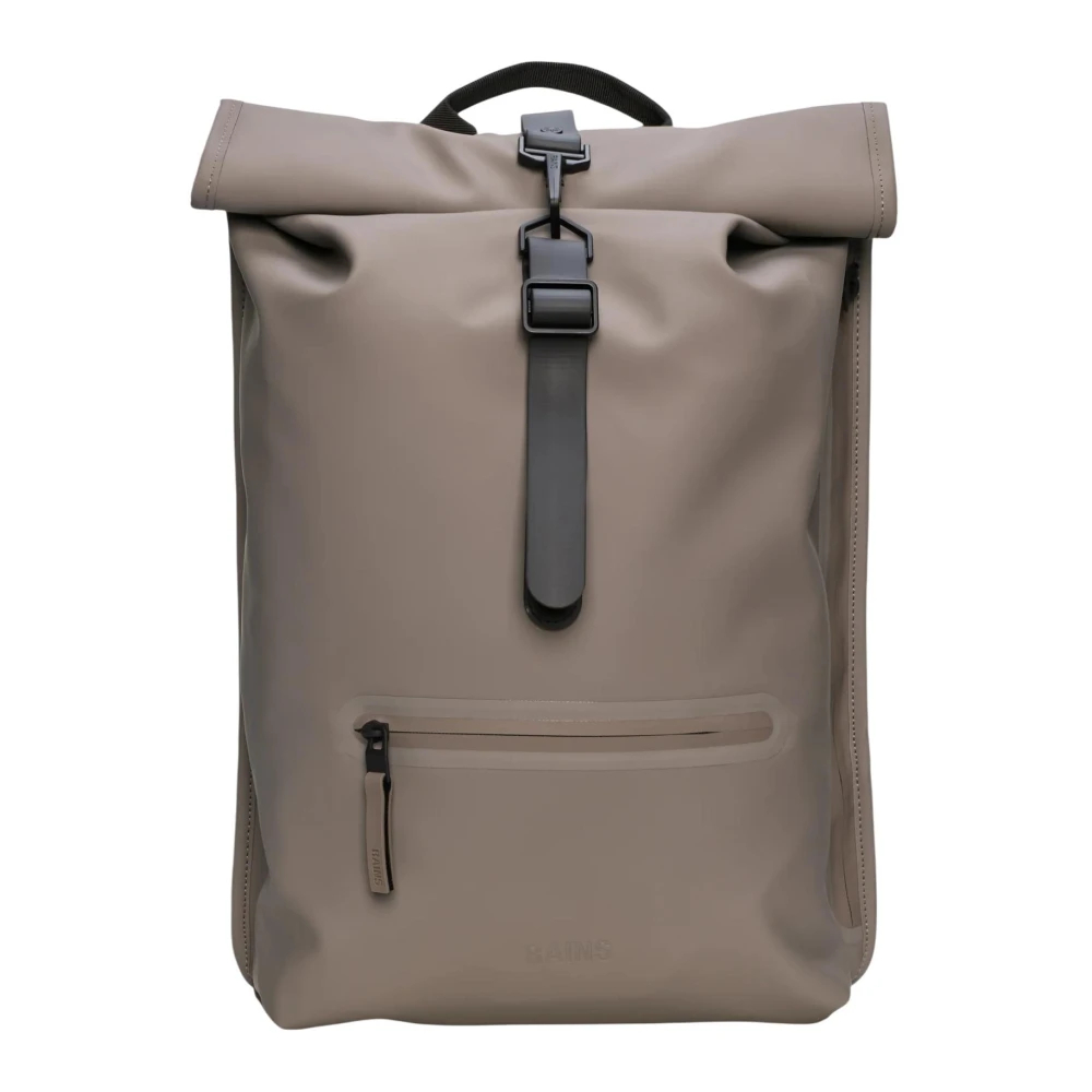 Rains - Rolltop Rucksack W3 - Bags - Herren - Beige - One Size