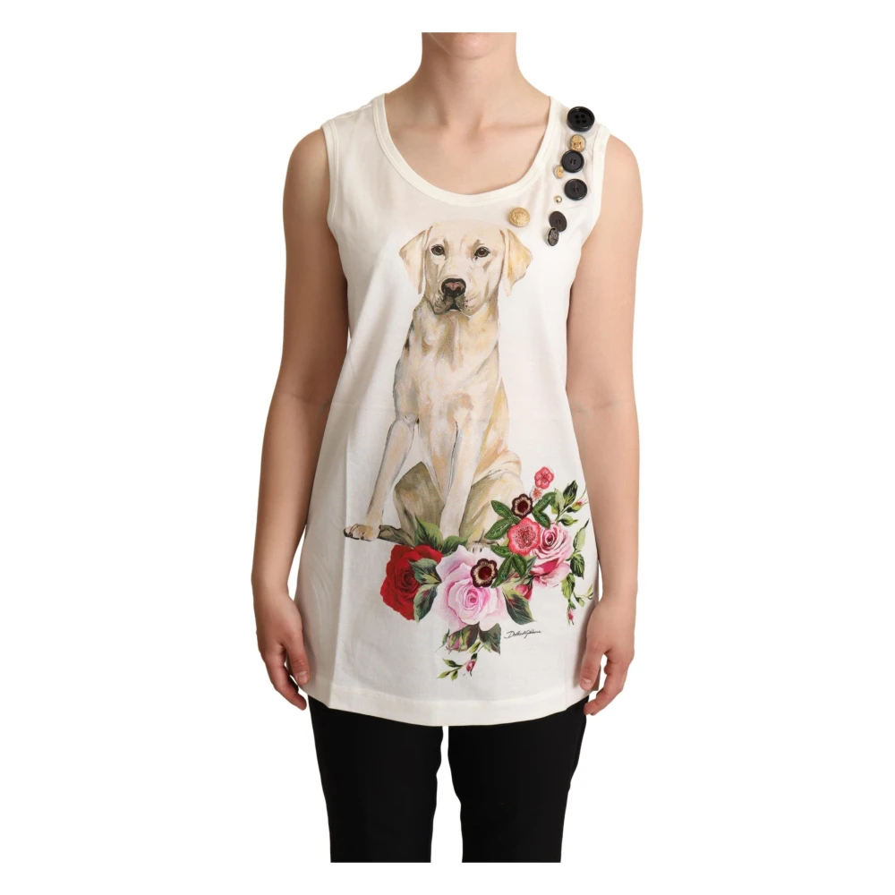 Dolce & Gabbana Damen Multicolor - Rundhals Tanktop Ohne Ärmel - Tops - Mehrfarbig - Xs