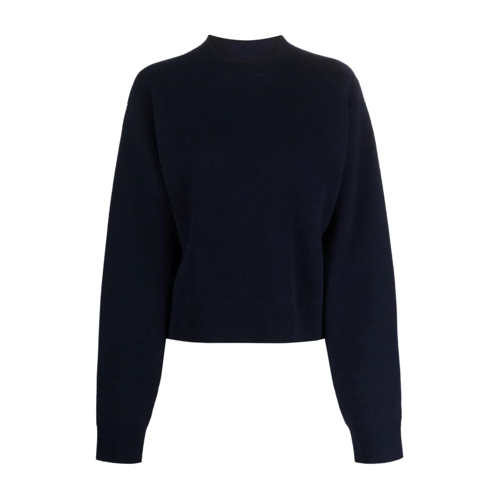 Jil Sander Damen Blau - Er Rundhals-Strickpullover - Knitwear - 2XS