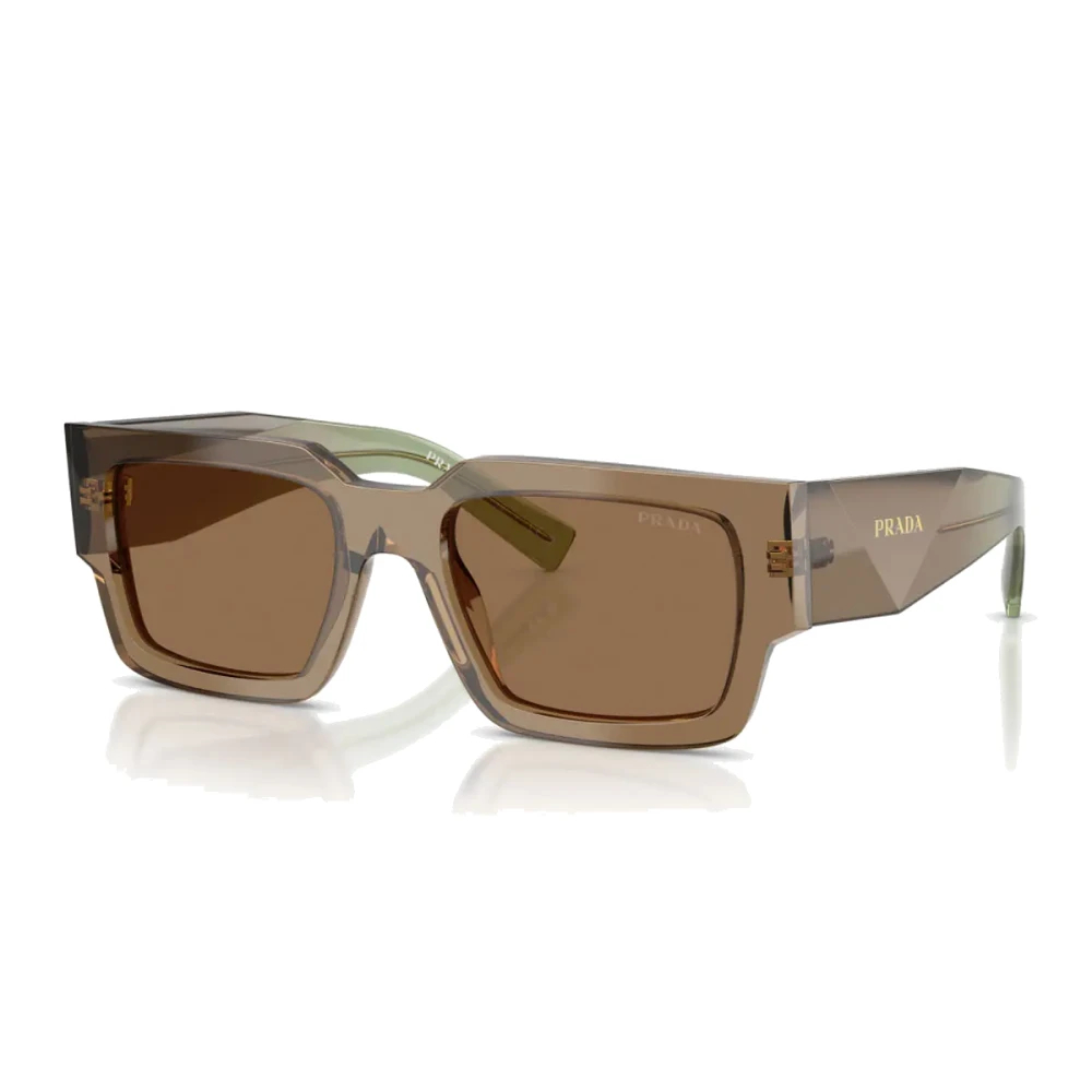 Prada Herren Braun Pr B17s 29E90f Sonnenbrillen Acetat Quadratisch Normal - Bild 6