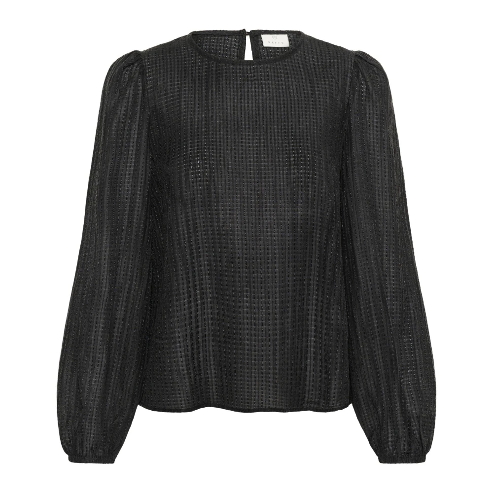 Kaffe Damen Noir Langärmelige Bluse, Karea - Bild 3