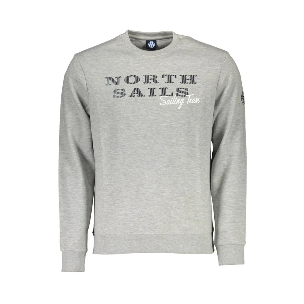 North Sails, Herren, Pullover, Grigio Cotton Men Sweatshirt, Grau, (S) - Bild 6
