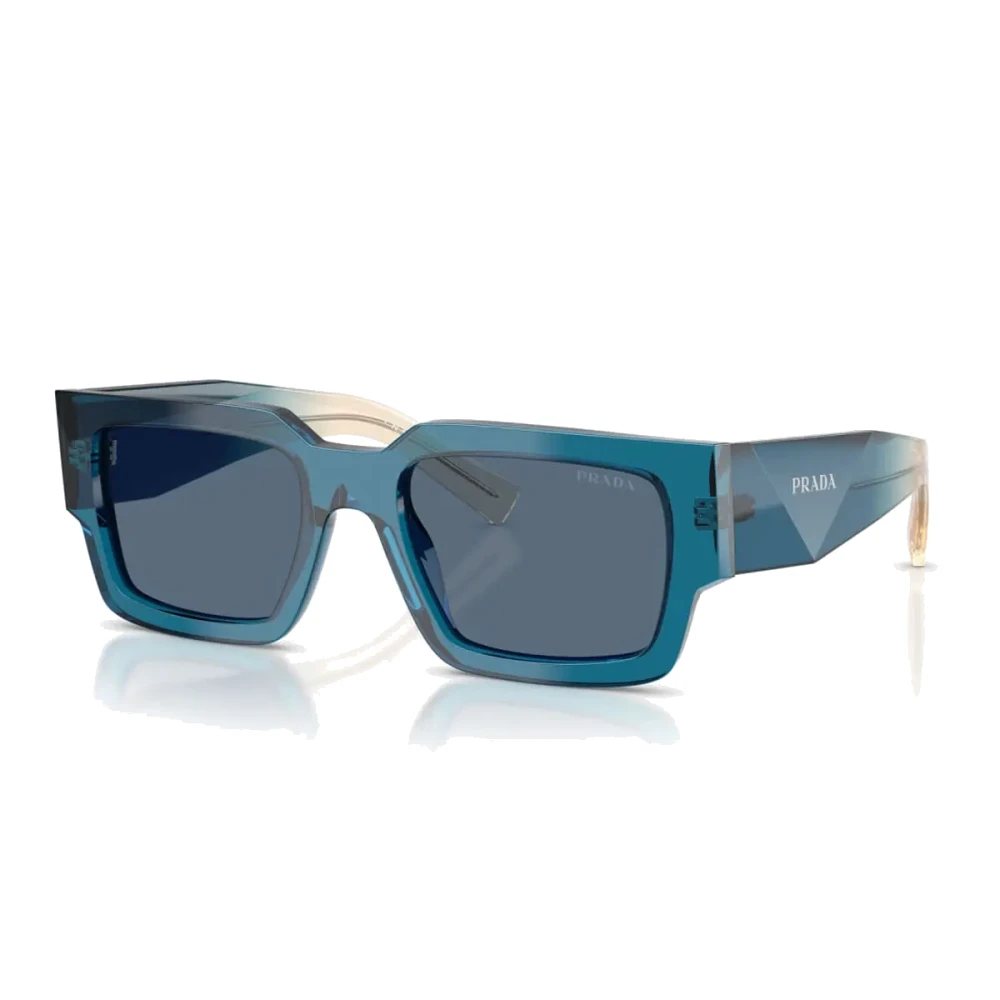 Prada Herren Blau Pr B17s 24F80s Sonnenbrillen Acetat Quadratisch Normal - Bild 5