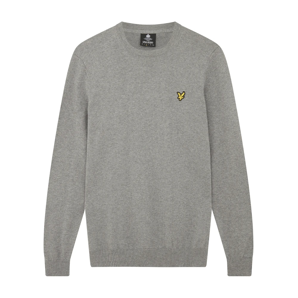 Lyle & Scott Herren Grau Pullover Mit Rundhalsausschnitt Aus Merino-Baumwolle - Bild 3