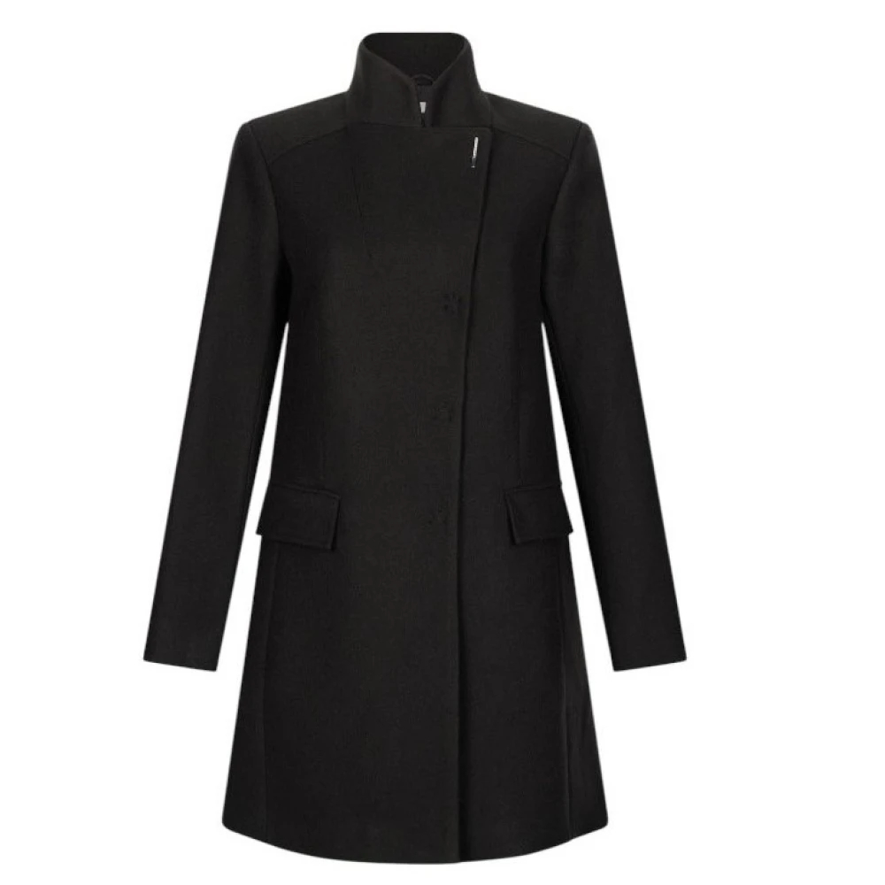Liu Jo Damen Schwarz - Mf5119j4873 Double Cloth Coat - Coats - K -S