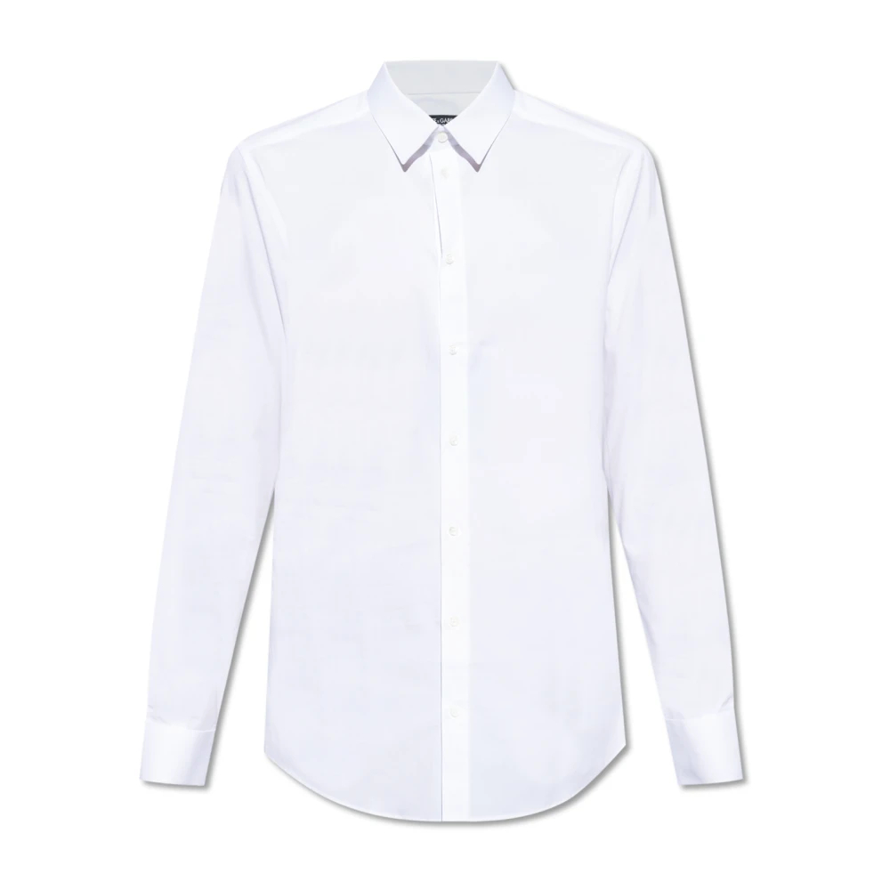 Dolce & Gabbana - Baumwollhemd - Shirts -Herren -Weiß -Xl